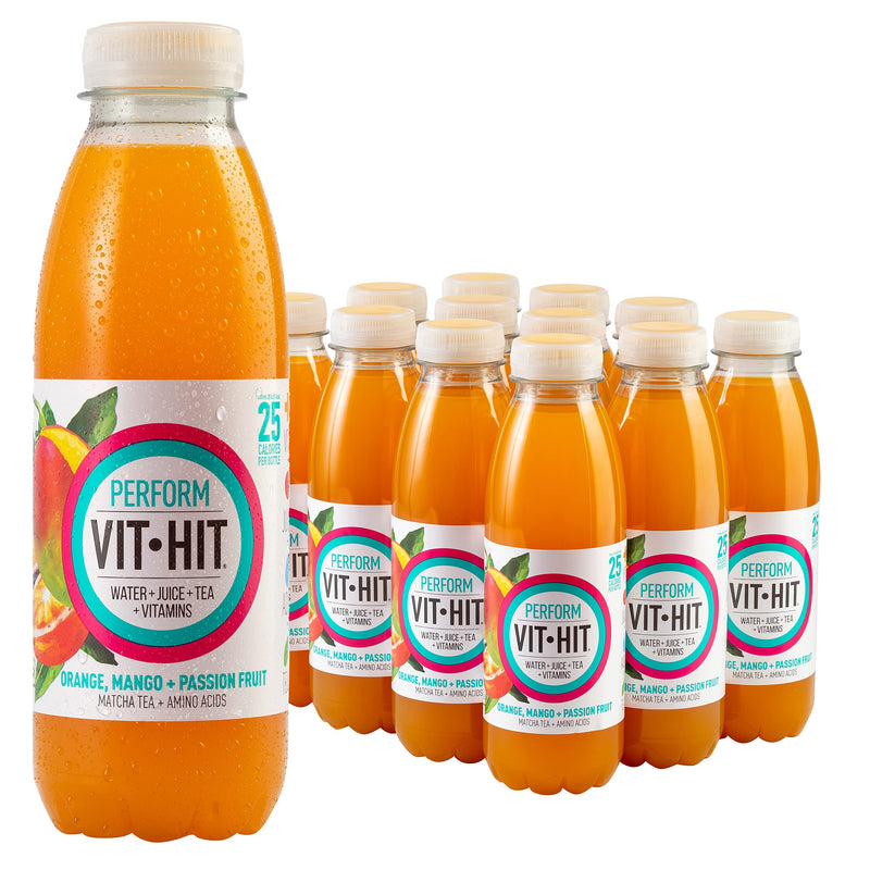 VITHIT Perform 12x500ml Mango Passionfruit - Energy Drinks at MySupplementShop by Vitz Drinks Uk Ltd