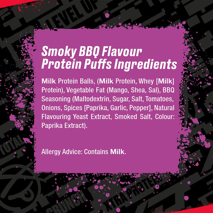 Total XP Protein Crunch 12x24g Smoky BBQ Best Value Snack Chip And Crisp at MYSUPPLEMENTSHOP.co.uk