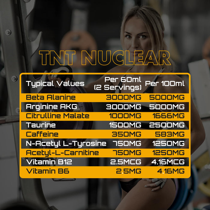 NXT Nutrition TNT Nuclear Shots 12 x 60ml