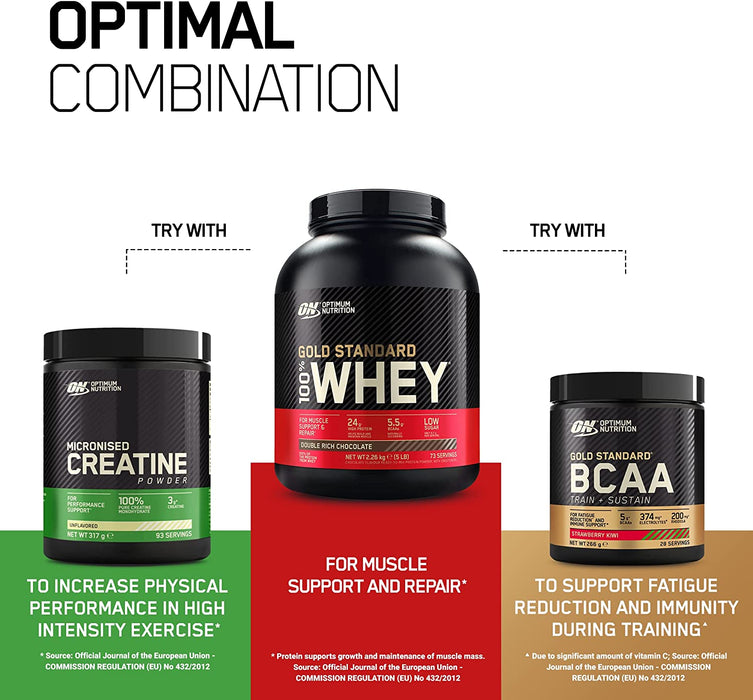 Optimum Nutrition Gold Standard 100% Whey HUGE 4.5kg | High-Quality Protein | MySupplementShop.co.uk