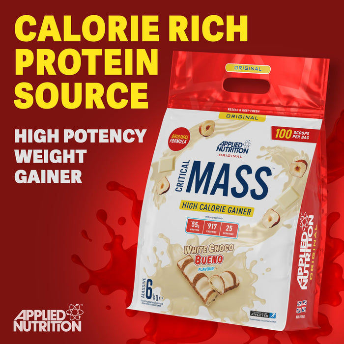 Applied Nutrition Critical Mass Original, Chocolate 6kg - Weight Gainers & Carbs at MySupplementShop by Applied Nutrition