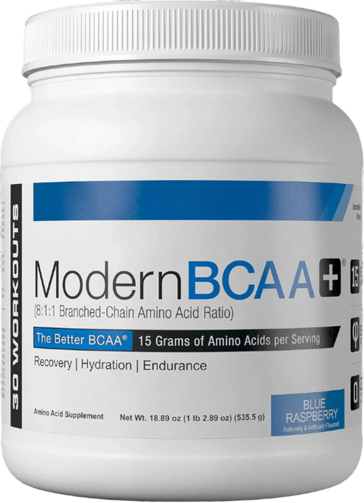 Modern Sports Nutrition BCAA+ Blue Raspberry 535g - Amino Acids and BCAAs at MySupplementShop by Modern Sports Nutrition