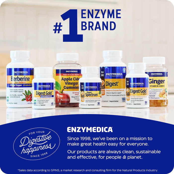 Enzymedica Digest Gold + Probiotics 180 Capsules Best Value Nutritional Supplement at MYSUPPLEMENTSHOP.co.uk