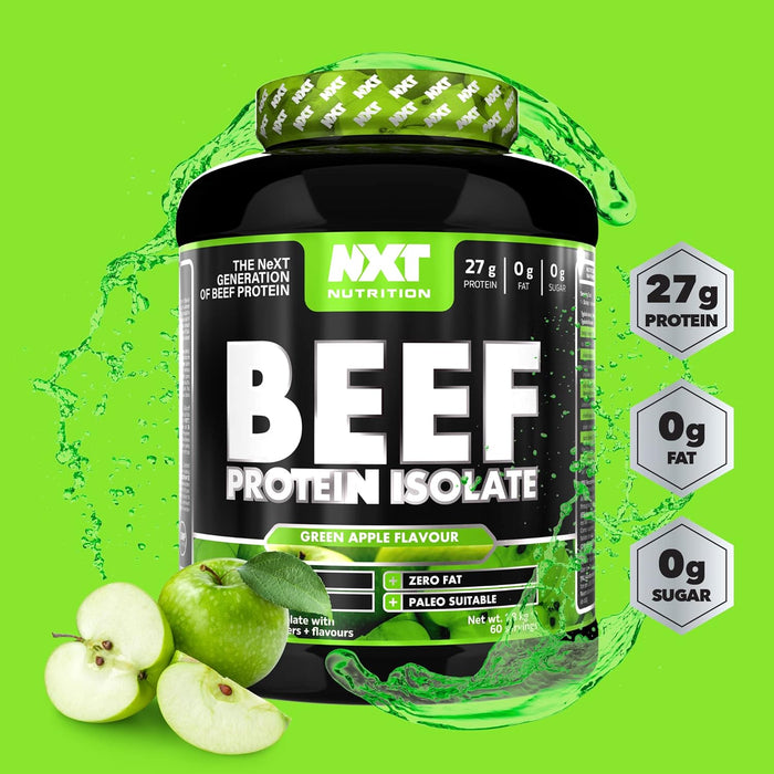 NXT Nutrition Beef Protein Isolate 1.8kg | Paleo, Keto Friendly, Dairy and Gluten Free