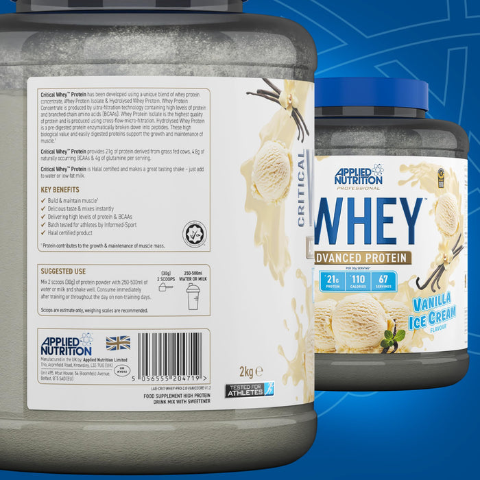 Critical Whey, Vanilla Ice Cream (EAN 5056555204719) - 2000g