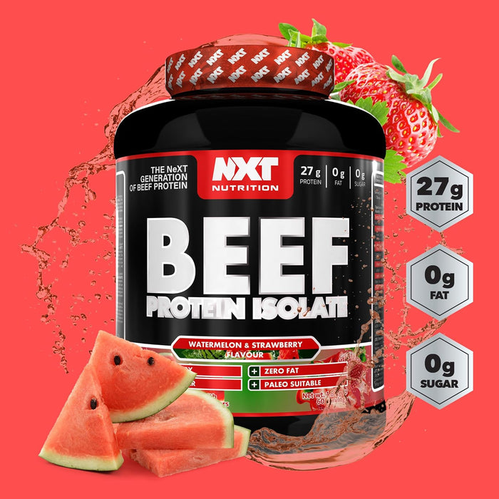 NXT Nutrition Beef Protein Isolate 1.8kg | Paleo, Keto Friendly, Dairy and Gluten Free