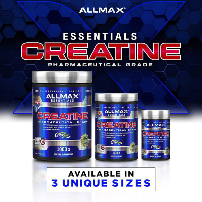 AllMax Nutrition Creatine Pharmaceutical Grade 400g 80 Servings - Creatine Powder at MySupplementShop by AllMax Nutrition