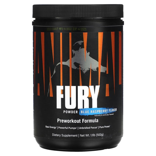 Animal Fury 502g Blue Raspberry - Sports Nutrition at MySupplementShop by Animal