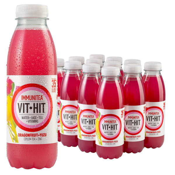 VITHIT Immunitea 12x500ml Dragonfruit & Yuzu