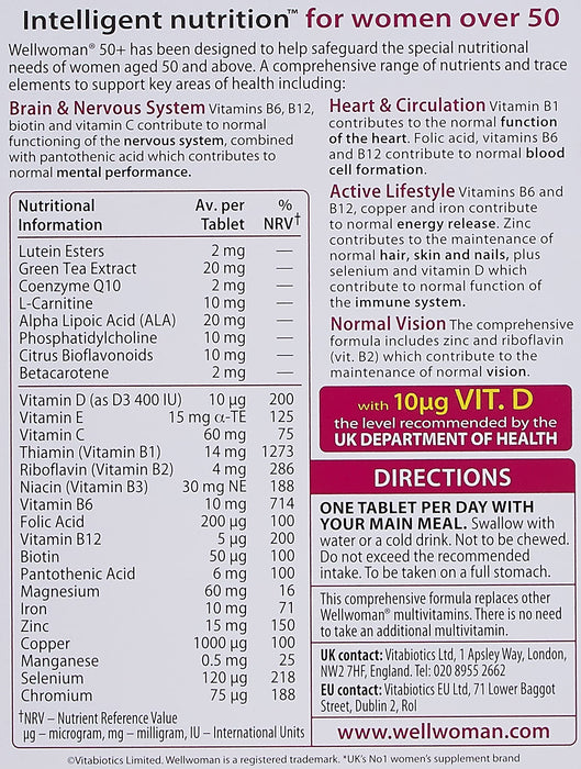 Vitabiotics Wellwoman 30 Tablets - 50+ at MySupplementShop by Vitabiotics