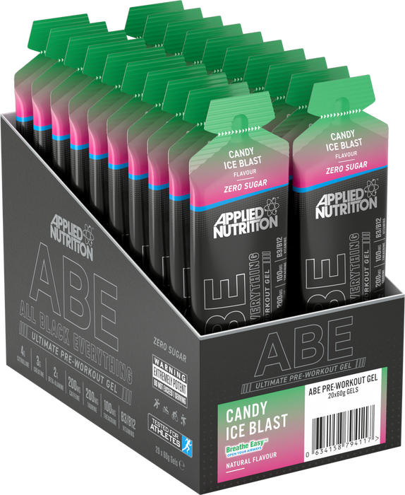 Applied Nutrition ABE Gel Shots 20x60ml - Candy Ice Blast - Sports Supplements at MySupplementShop by Applied Nutrition