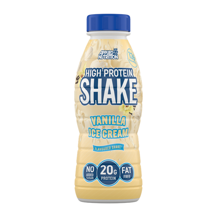 Applied Nutrition RTD High Protein Shake 8x330ml Vanilla Ice Cream - Supplements at MySupplementShop by Applied Nutrition