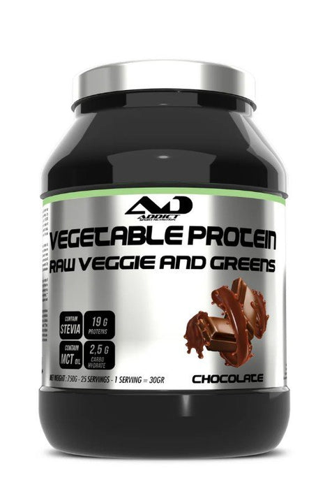 Addict Sport Nutrition Vegetable Protein Raw Veggie and Greens 750g