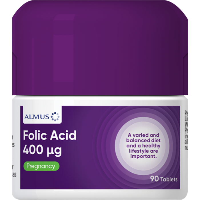 Almus Folic Acid 400ug Tablets