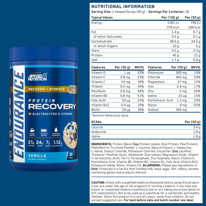 Applied Nutrition Endurance Recovery 1500g