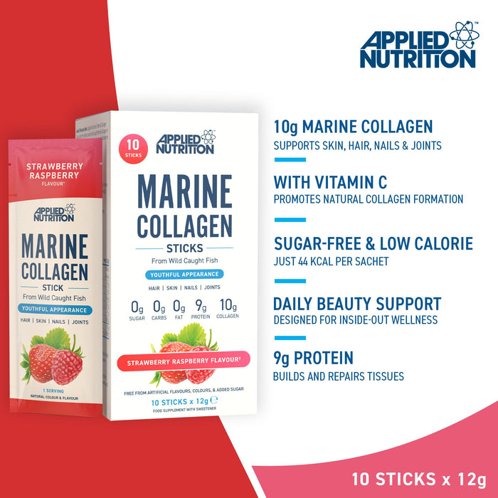 Applied Nutrition Marine Collagen STICKS 10x12g