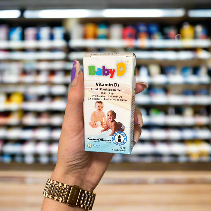 BabyD 200iu Vitamin D3 Pump From Birth - 10ml