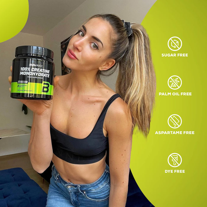 BioTechUSA 100% Creatine Monohydrate, Unflavoured 300g - Creatine Powder at MySupplementShop by BioTechUSA