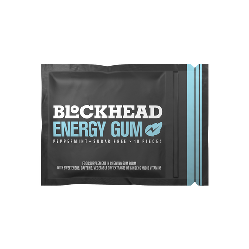 Blockhead Energy Gum 12 Packs of 7 Pieces