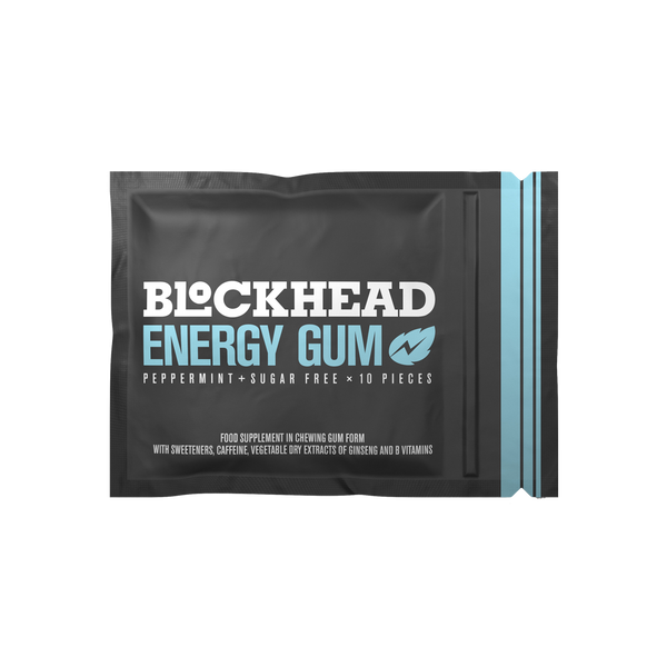 Blockhead Energy Gum 12 Packs of 7 Pieces