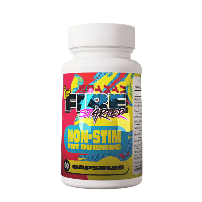 Chaos Crew Fire Starter Non-Stim Fat Burner 60 Capsules – Caffeine-Free Metabolism Booster & Appetite Control