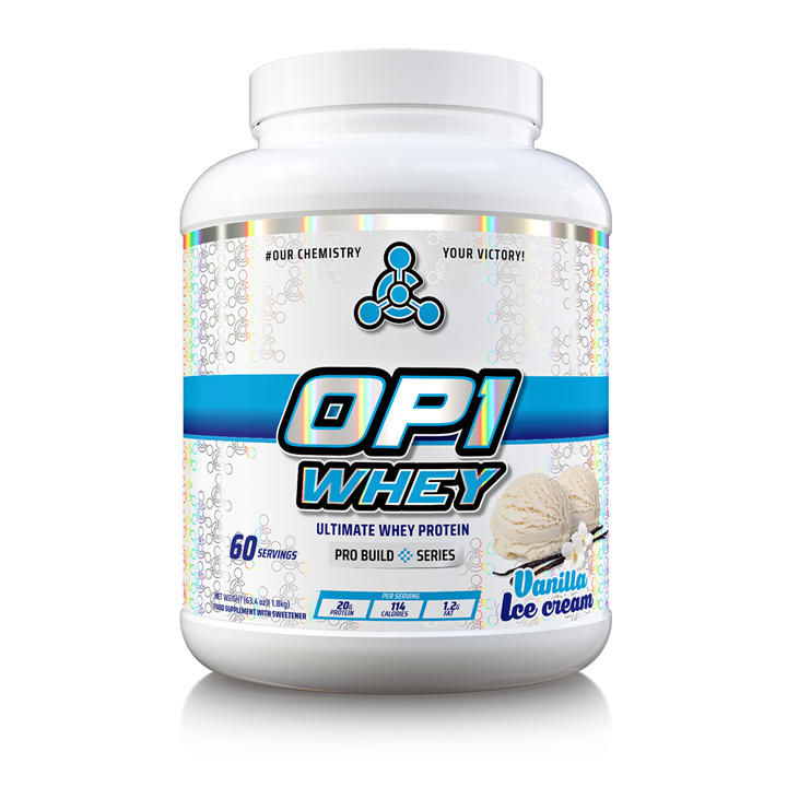 Chemical Warfare OP1 Whey Protein 1.8kg Vanilla Ice Cream - Health Foods at MySupplementShop by Chemical Warfare