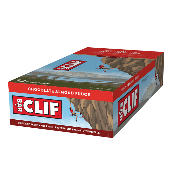 CLIF Bar 12x68g Chocolate Almond Fudge - Sports Nutrition at MySupplementShop by CLIF Bar