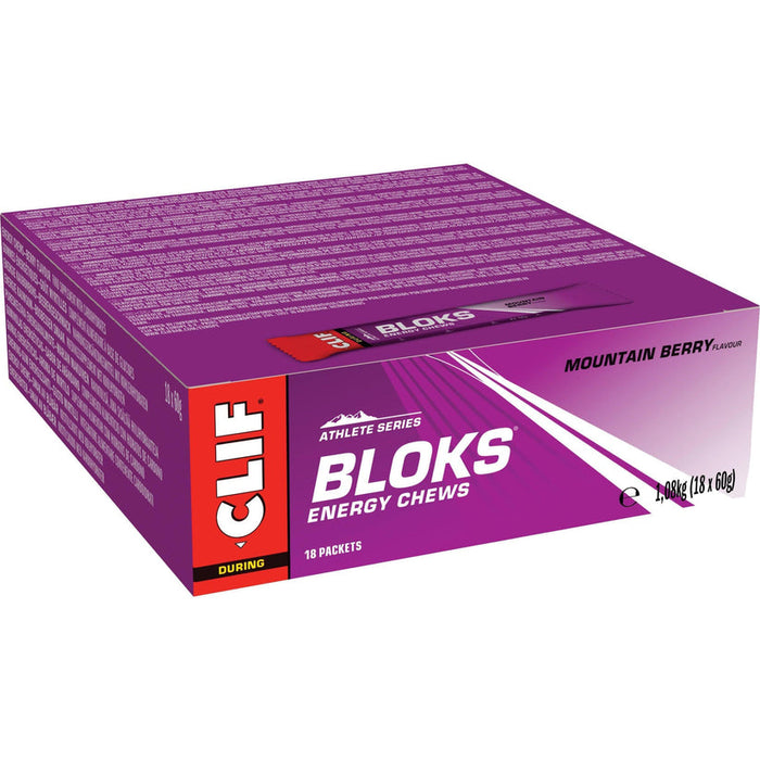 CLIF BLOK Energy Chews - Fuel Your Performance 18 x 60g