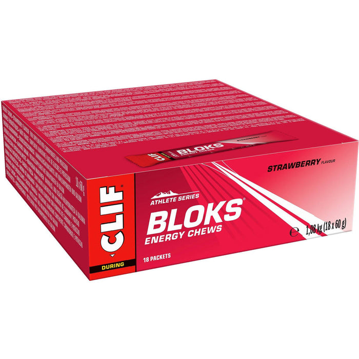 CLIF BLOK Energy Chews - Fuel Your Performance 18 x 60g