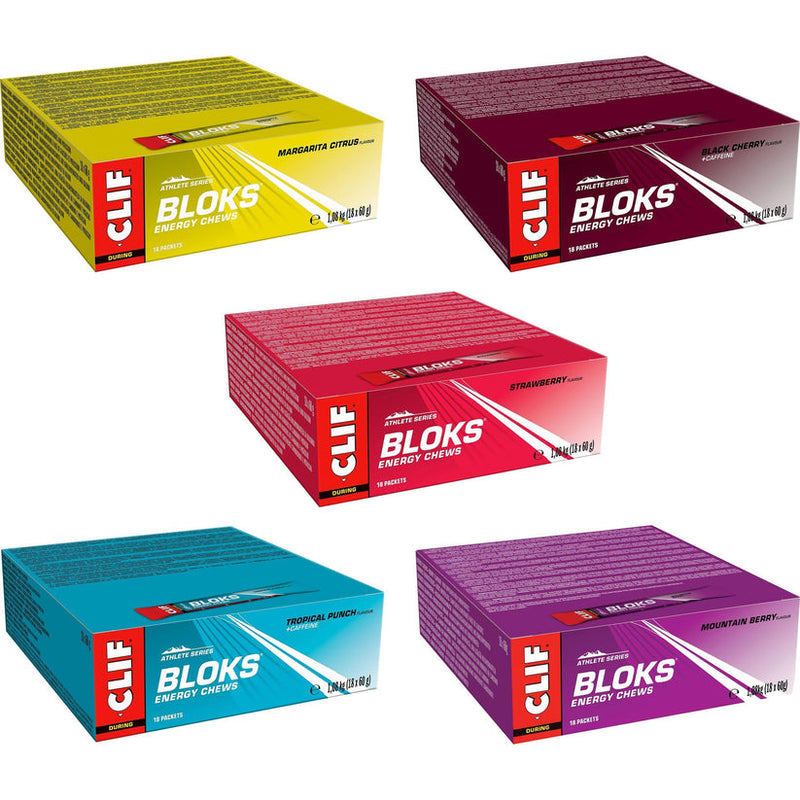 CLIF BLOK Energy Chews - Fuel Your Performance 18 x 60g