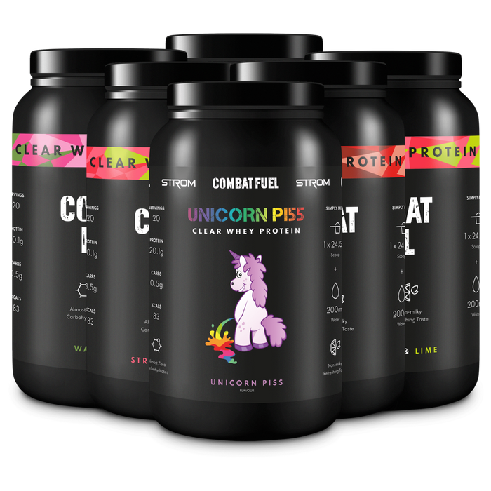 Combat Fuel Clear Whey Protein 490g – Juice-Like Shake with 20.1g Protein & AstraGin®