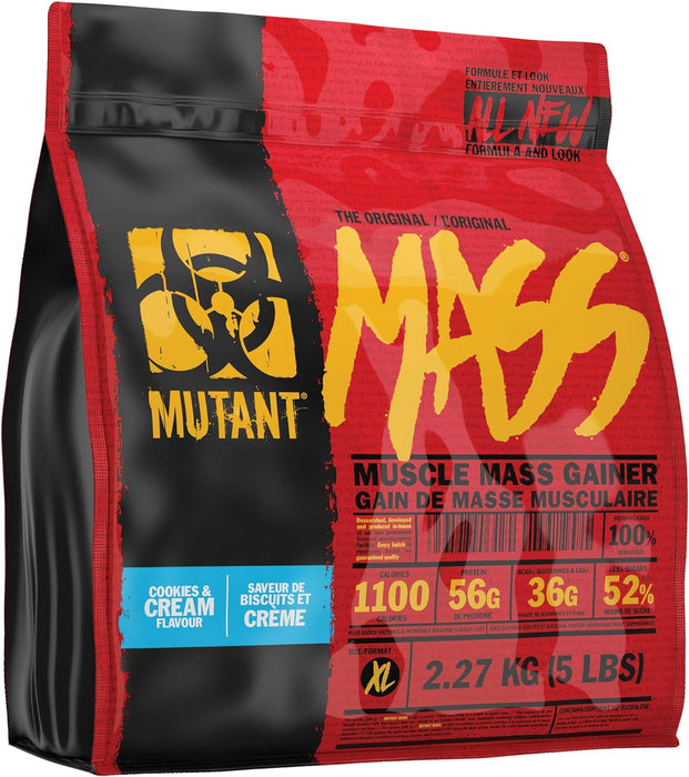 MUTANT Mass Weight Gainer Protein Powder 2.27kg - Cookies & Cream - Weight Gainers & Carbs at MySupplementShop by Mutant