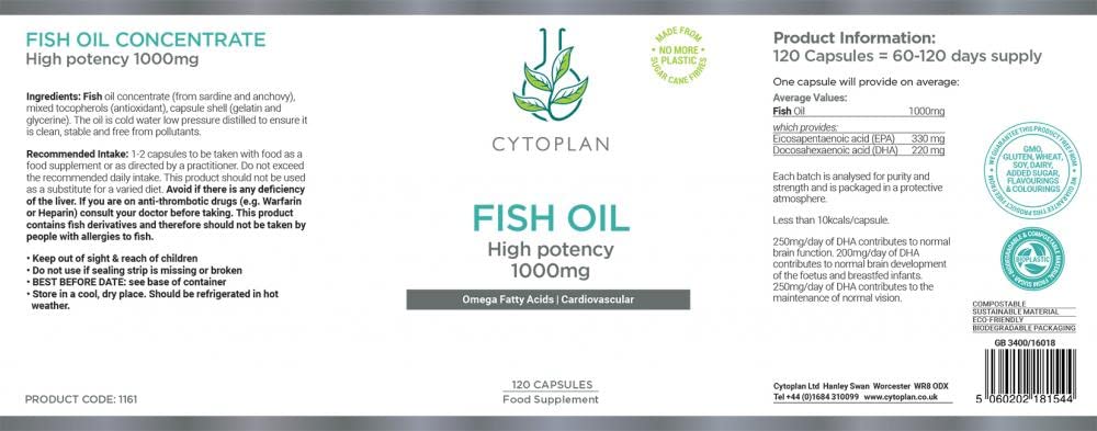 Cytoplan Fish Oil - 120 caps