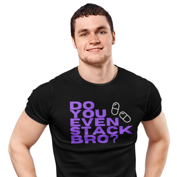 Do You Even Stack Bro? Heavyweight Gym T-Shirt - My Supplement Shop Classic Fit