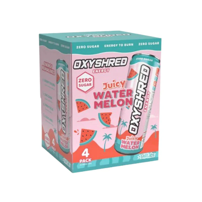 EHP Labs OxyShred Ultra Energy Drink RTD 24x355ml (6x4 Pack) Juicy Watermelon