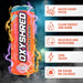 Orange EHP Labs OxyShred Ultra Energy drink can with razor-sharp focus and zero sugar