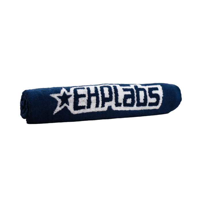 EHPlabs Navy Gym Towel – 100% Cotton, Ultra-Absorbent & Lightweight