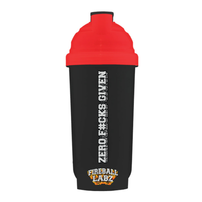 Fireball Labz Zero F#cks Given Shaker 600ml Black / Red