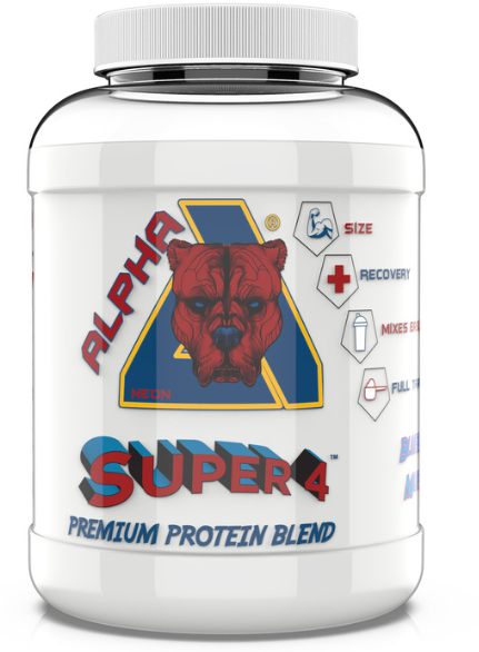 Alpha Neon Super 4, 2kg - Butterscotch Pancakes - Sports Nutrition at MySupplementShop by Alpha Neon