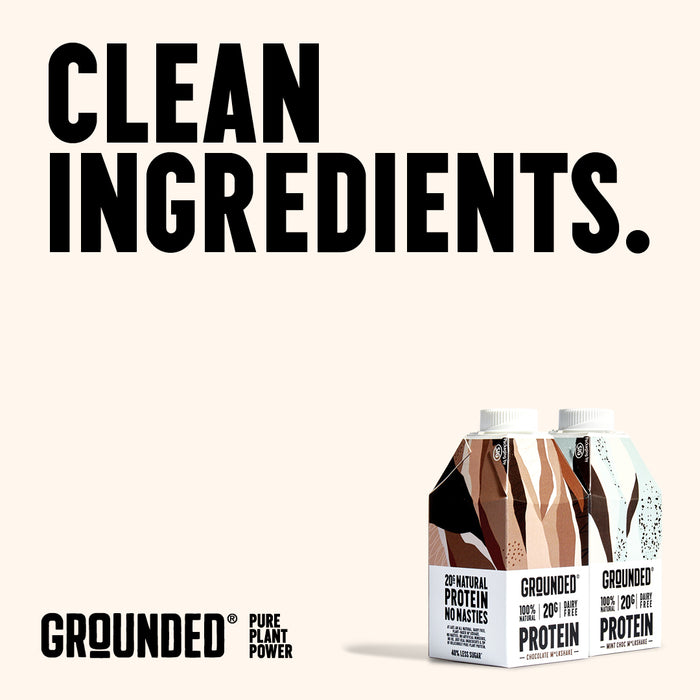 GROUNDED Plant-Based Protein Shake 12 x 490ml