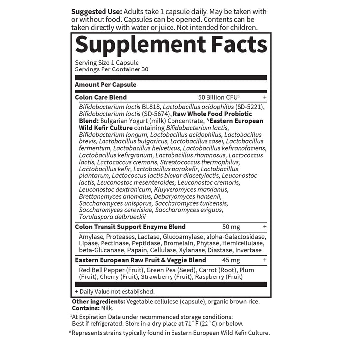 Garden Of Life Garden of Life Raw Probiotics Colon Care 30 Caps