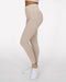Gavelo Seamless Ribbed Leggings - Sand - Leggings at MySupplementShop by Gavelo