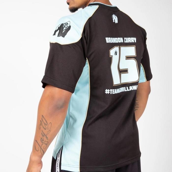Gorilla Wear Athlete T-Shirt 2.0 Brandon Curry - Black/Light Blue