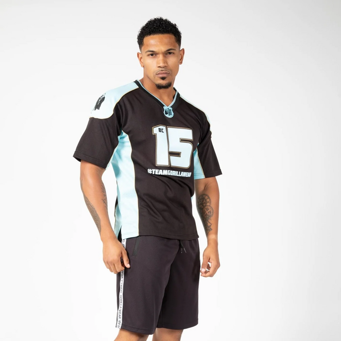 Gorilla Wear Athlete T-Shirt 2.0 Brandon Curry - Black/Light Blue