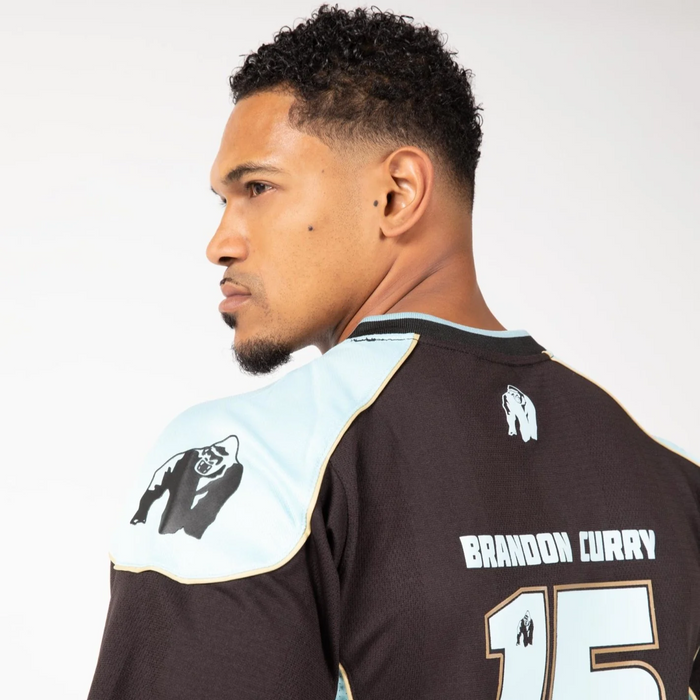 Gorilla Wear Athlete T-Shirt 2.0 Brandon Curry - Black/Light Blue