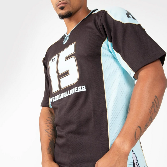 Gorilla Wear Athlete T-Shirt 2.0 Brandon Curry - Black/Light Blue