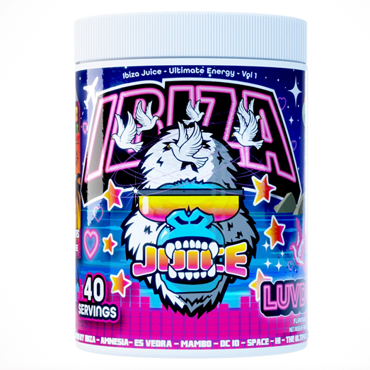 Gorillalpha Ibiza Juice - 480g / LUVD UP - Pre-Workout Powder