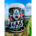 Gorillalpha Yeti Juice pre-workout drink with colorful label featuring a Yeti, chaos crew protein, chocolate lemon flavor