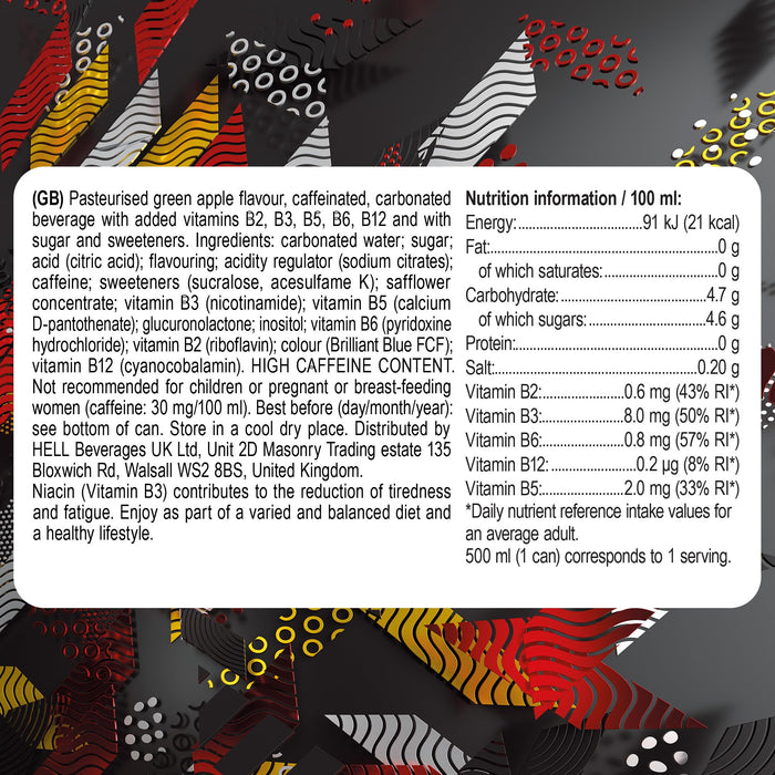 Hell Energy Energy Drink 12x500ml