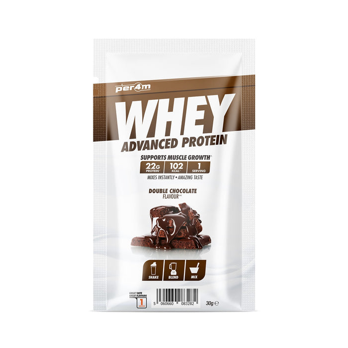 Per4m Whey Protein 30g Sachet - Double Chocolate - Whey Protein at MySupplementShop by PER4M Nutrition